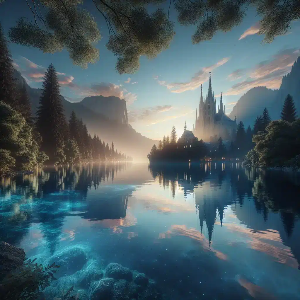 Mavi Göl ve Yansıyan Renkler