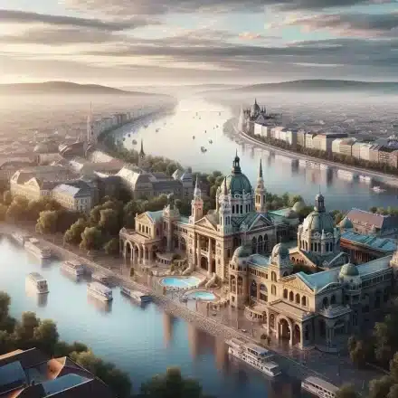 Budapeştede Termal Banyolar ve Tuna Nehri Manzaraları