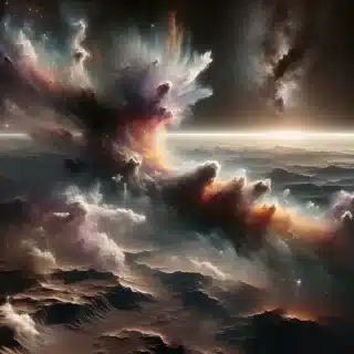 Uzaydaki Toz Bulutlarının Renk Şöleni