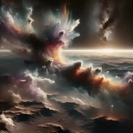 Uzaydaki Toz Bulutlarının Renk Şöleni