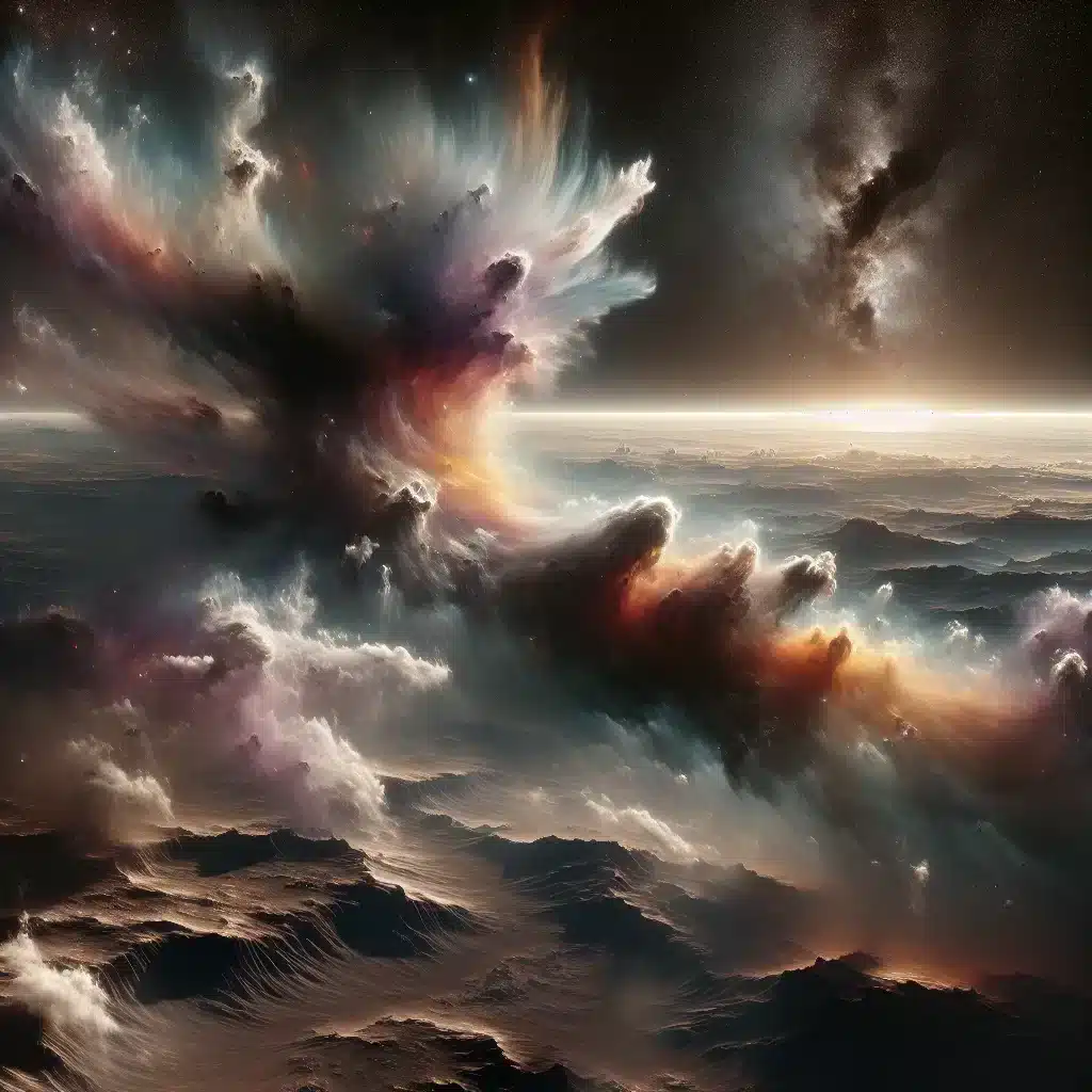 Uzaydaki Toz Bulutlarının Renk Şöleni